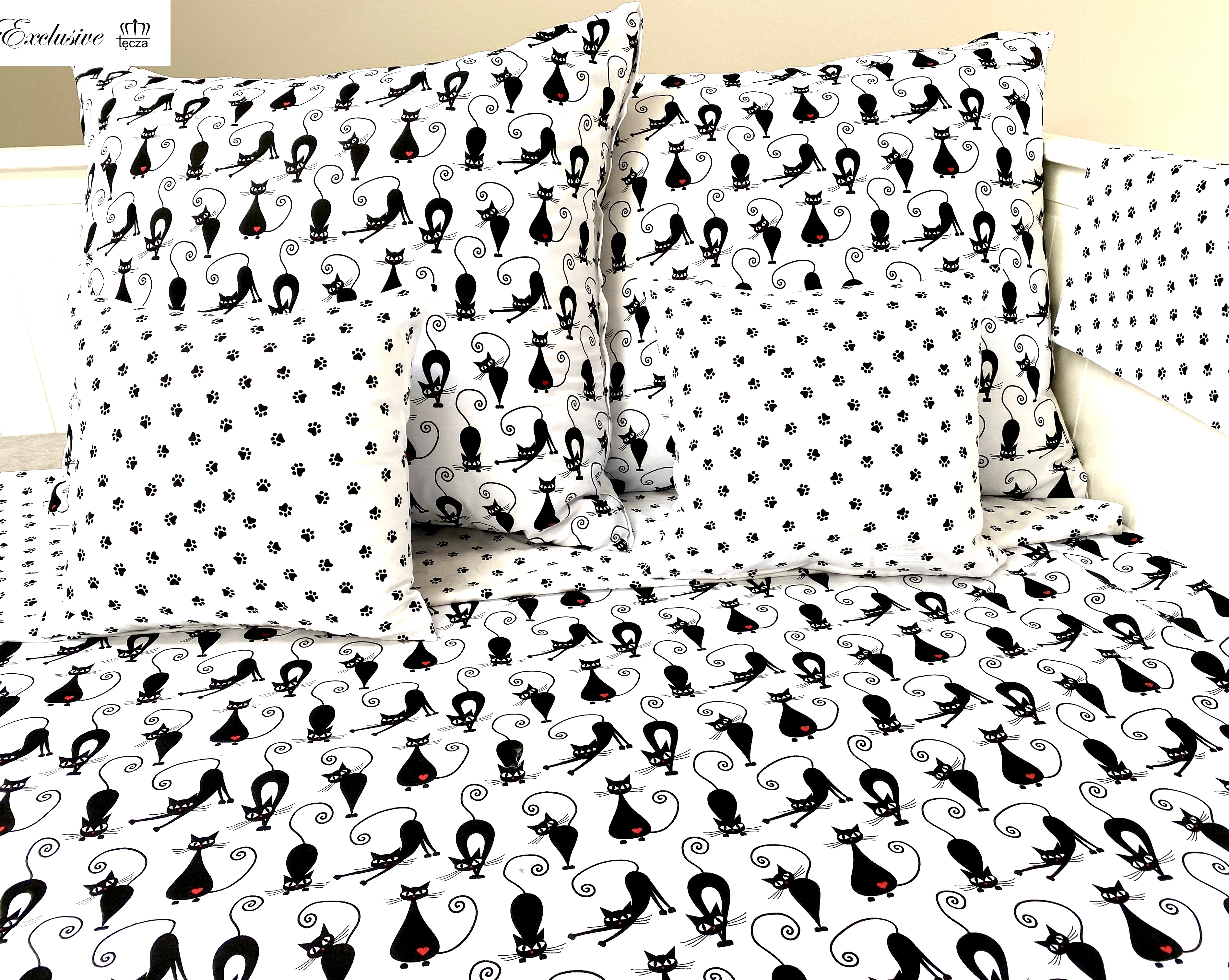 Komplet_poscieli_100%_bawelna_160x200_wzor_Koty_kotki