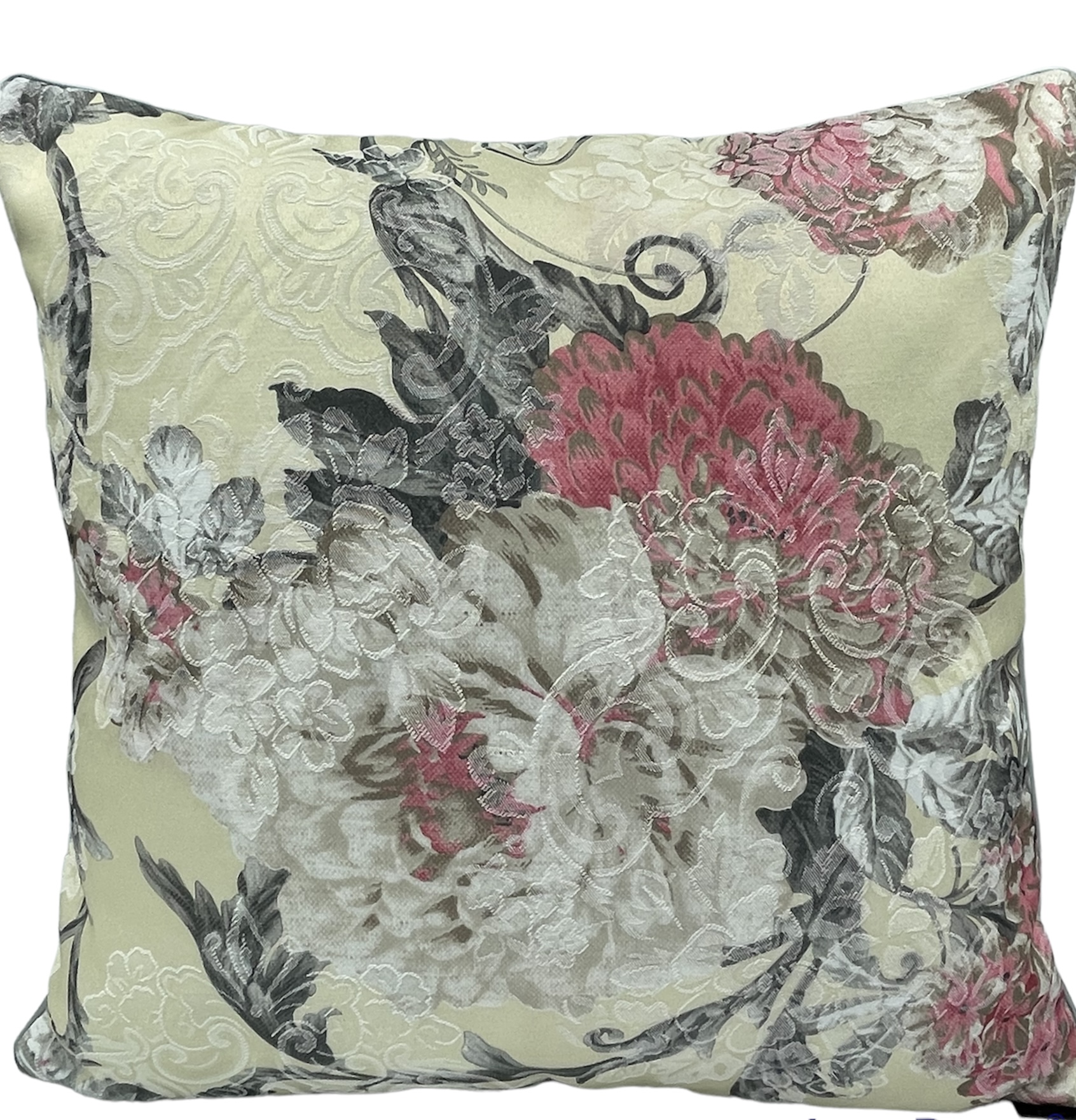 Poduszka_dekoracyjna_Art_deco_satyna_Kwiaty_42x42