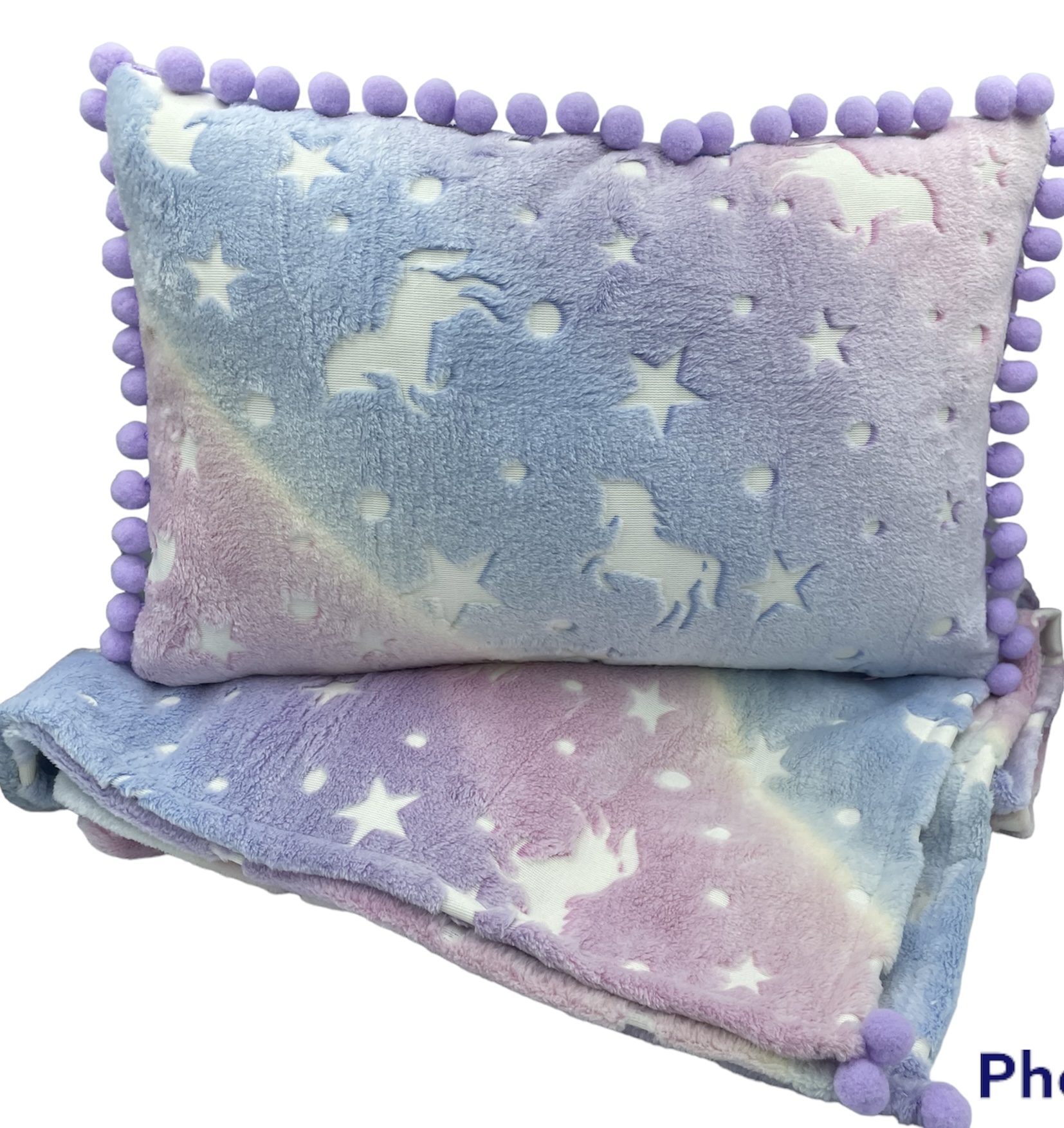 Komplet_kocyk_poduszka_Jednorozec_swiecacy_