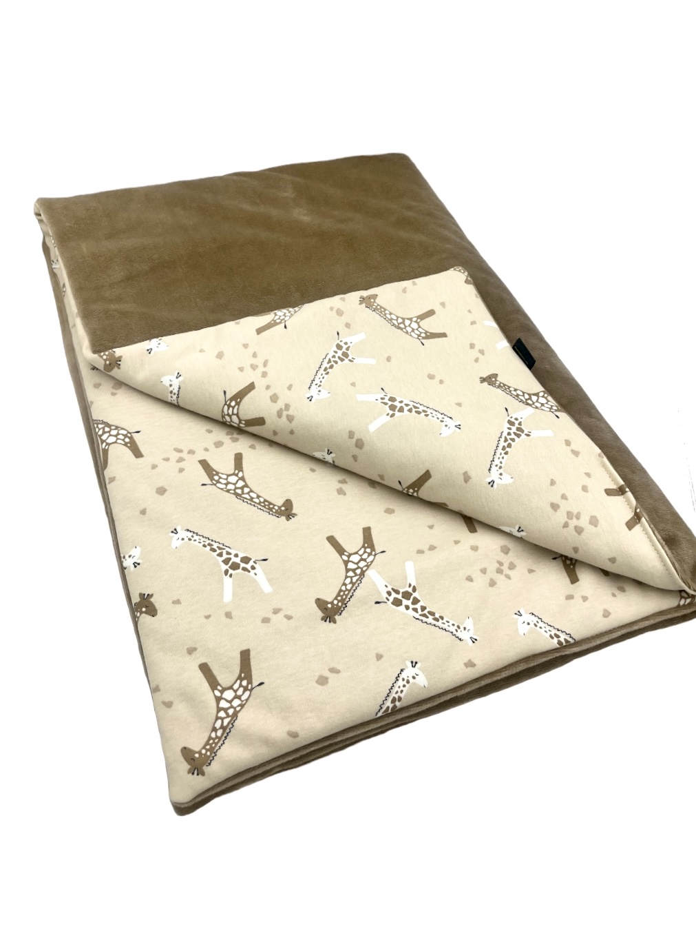 Kolderka_do_wozka_kolyski_minky+bawelna_Zyrafki_bez_75x95_cm