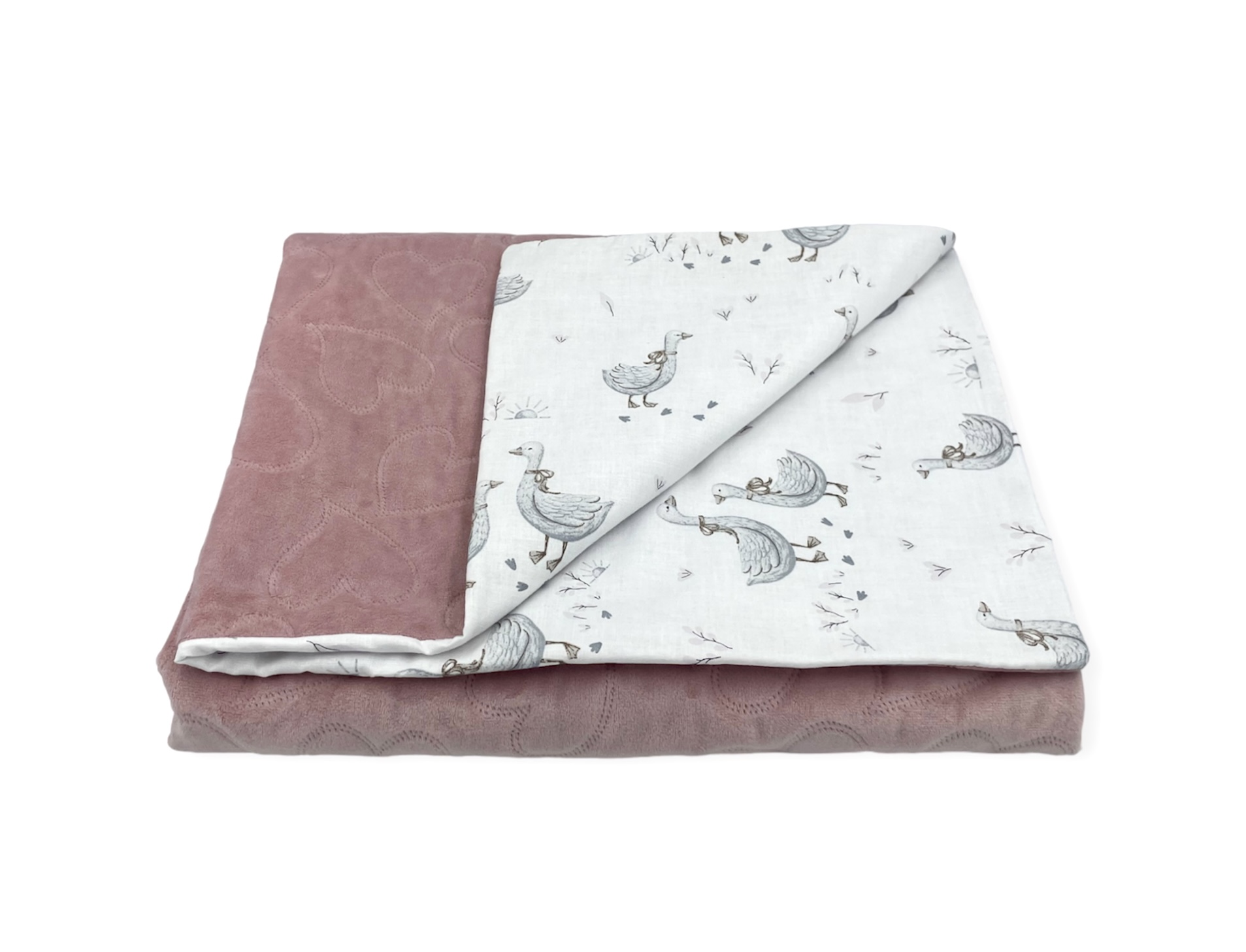 Kolderka_do_wozka_kolyski_minky+bawelna_Gaski_brudny_roz_75x100cm