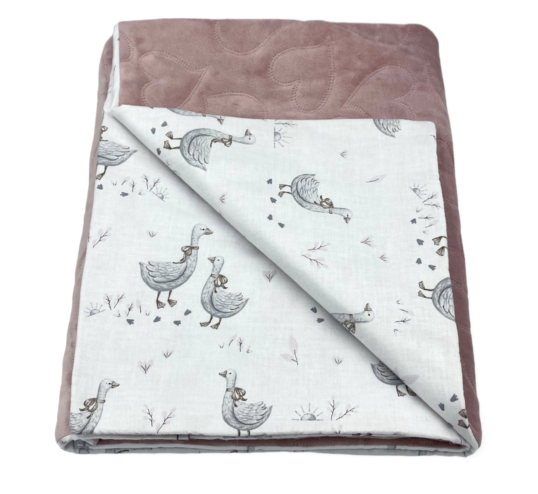 Kolderka_do_wozka_kolyski_minky+bawelna_Gaski_brudny_roz_75x100cm