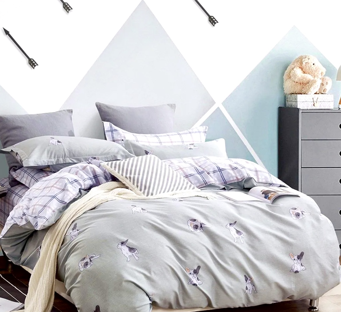 Komplet_poscieli_bawelna_satynowa_wzor_buldozki_ciemna_oliwka