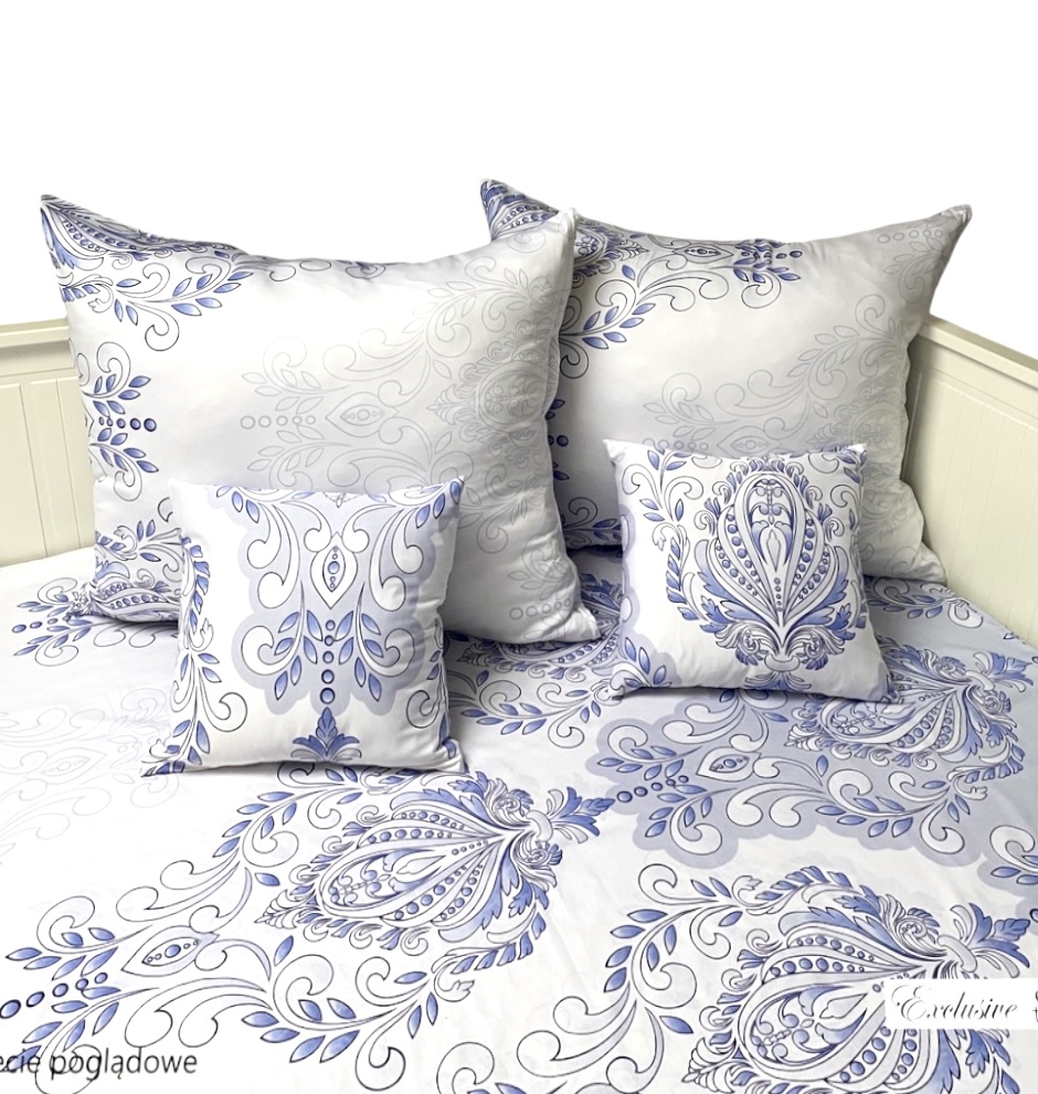 Komplet_poscieli_satyna_lux_100%_bawelny_wzor_ornament_blekit