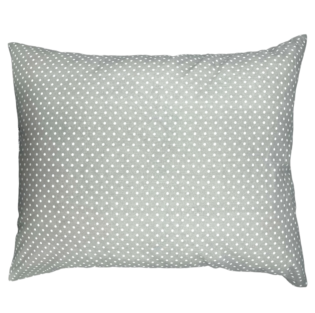 Poszewka_100%_bawelny_wzor_kropki_na_szaro-bezowym
