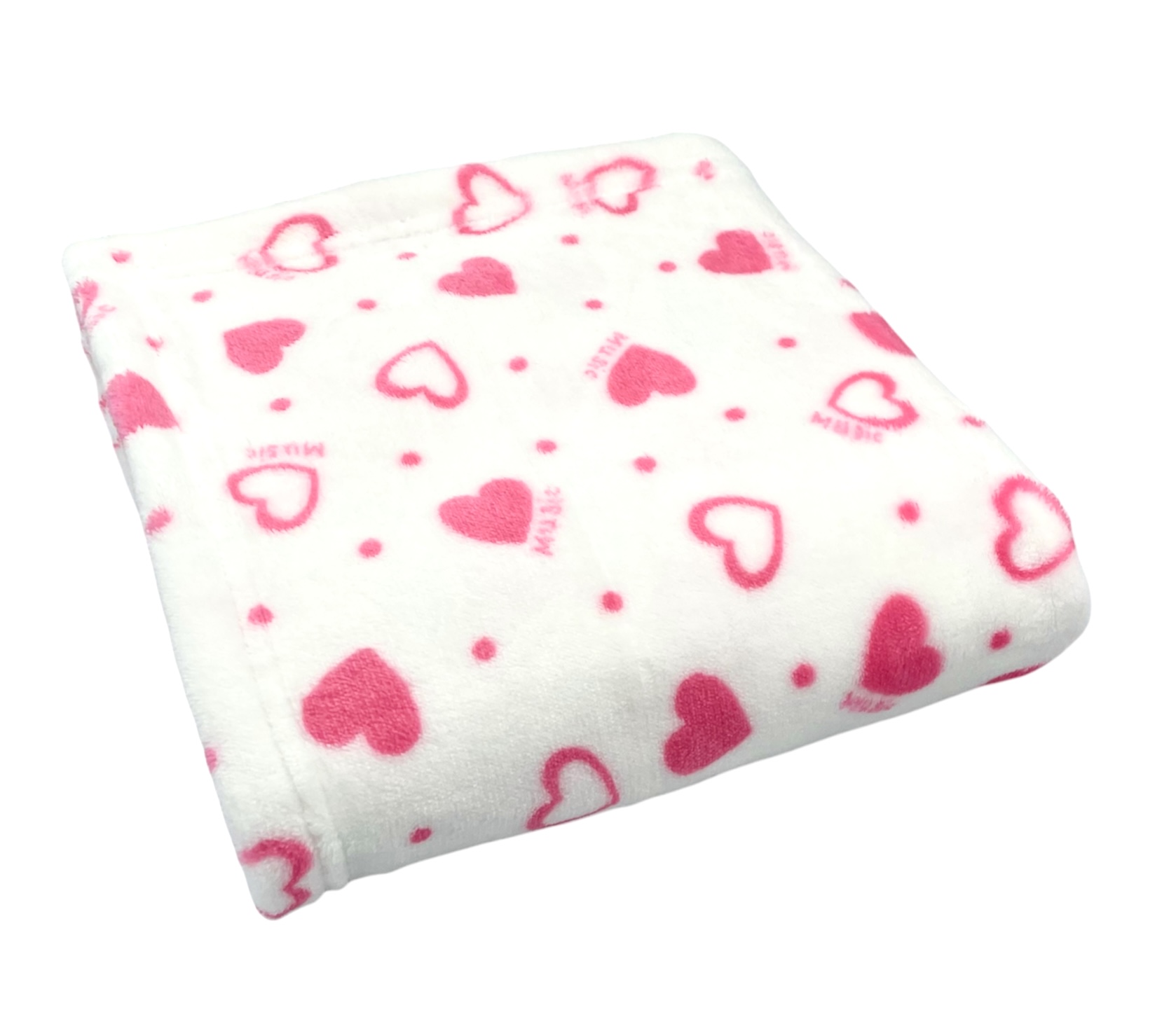 Kocyk_plusz_Serduszka_do_chrztu_kolyski_