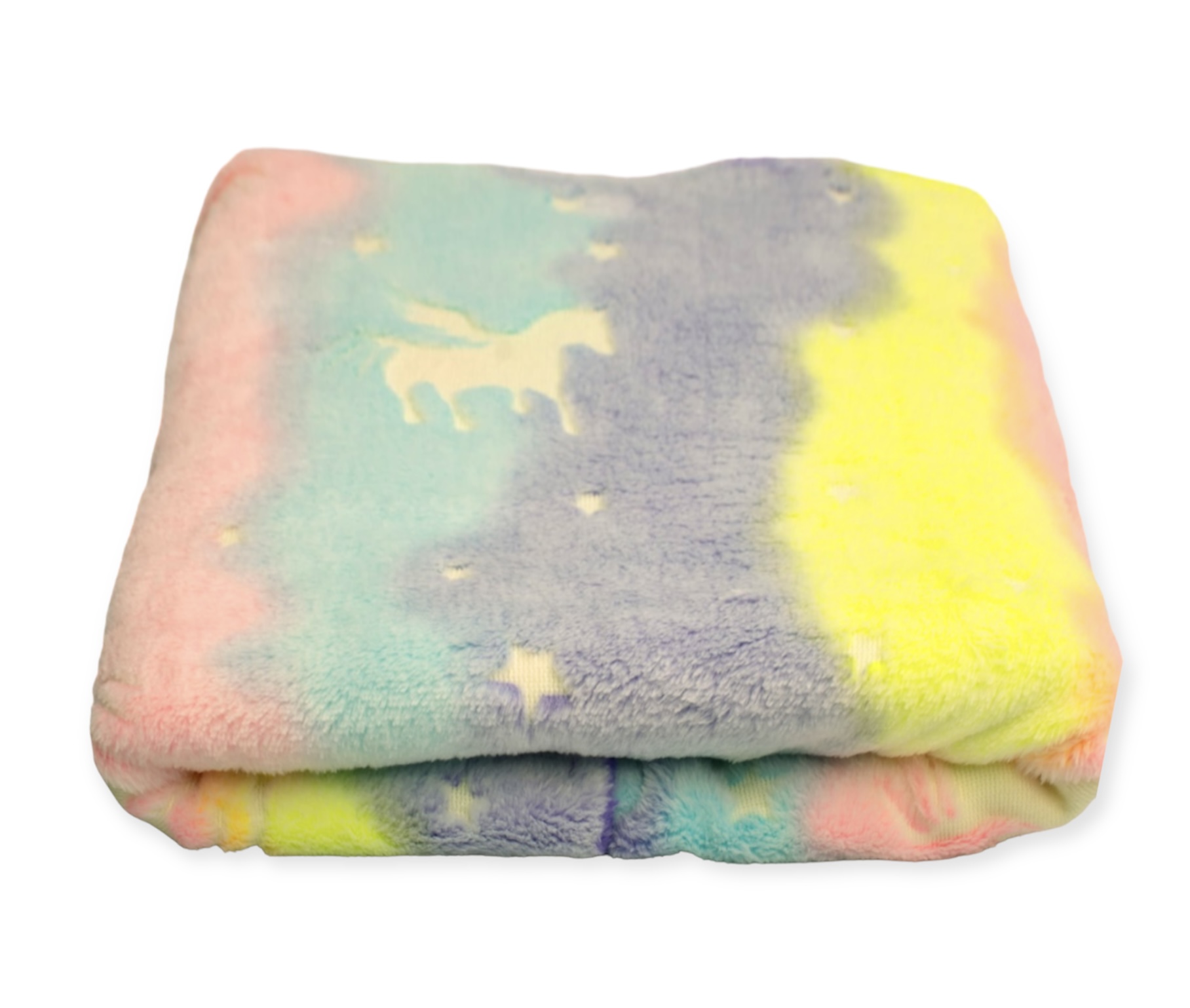 Kocyk_plusz_Pegaz_neon_swiecacy_w_ciemnosci