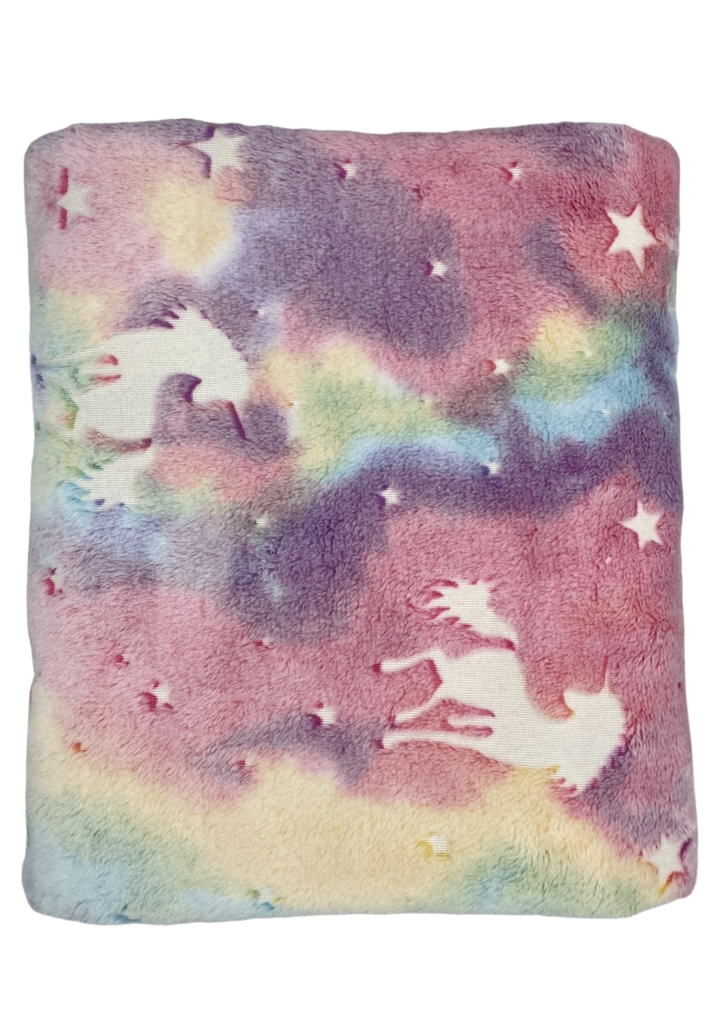 Kocyk_plusz_Jednorozec_multikolor_swiecacy_w_ciemnosci