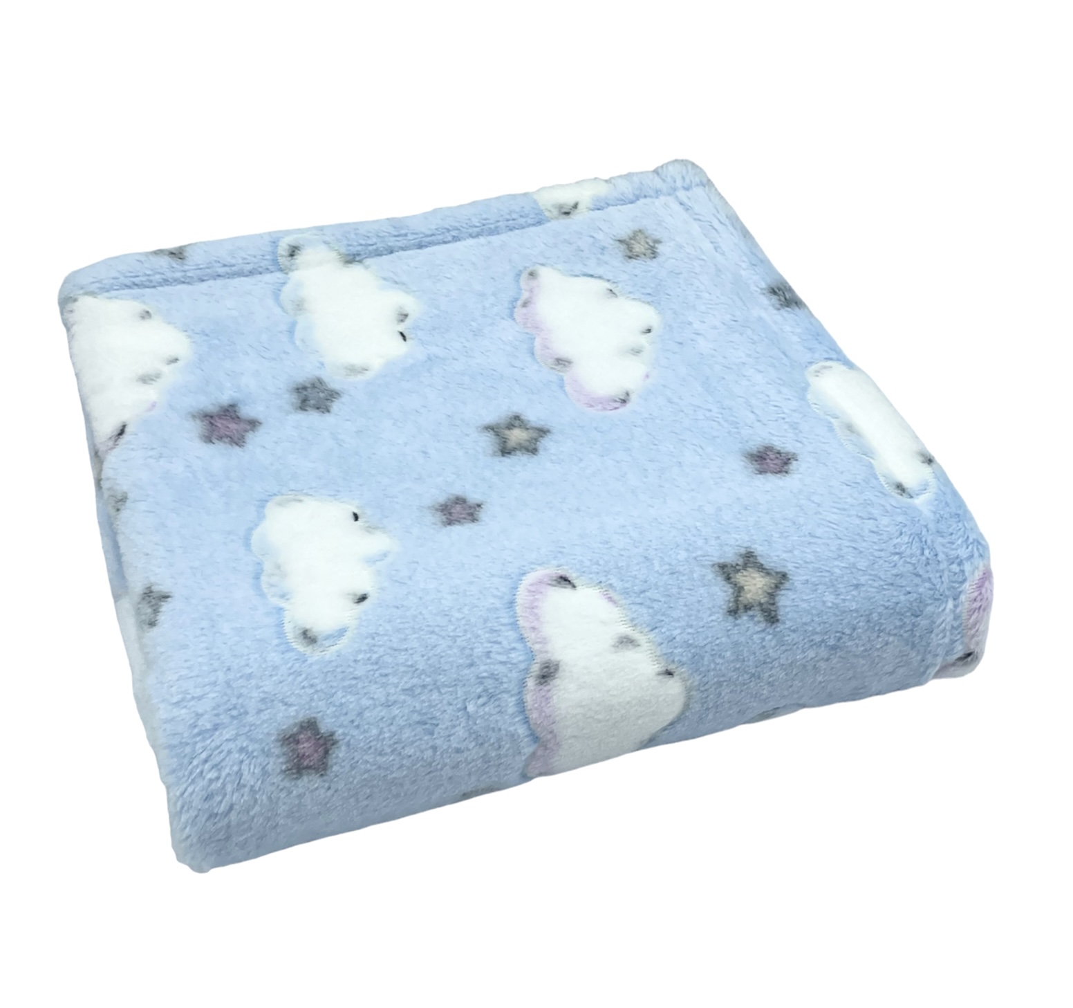 Kocyk_plusz_Chmurki_swiecace_w_ciemnosci_