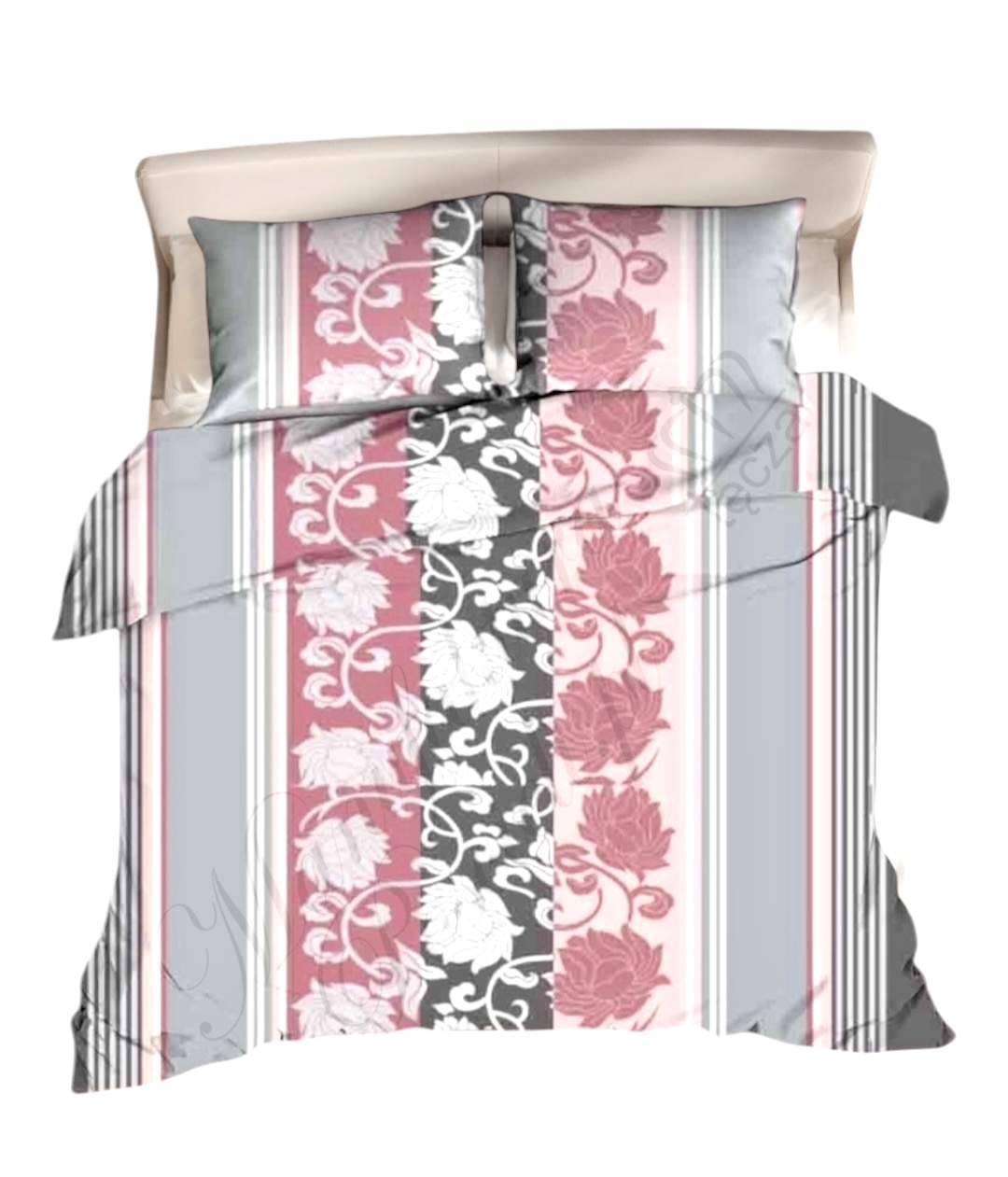 Komplet_poscieli_100%_bawelna_premium_kwiaty_duze_roz-szary