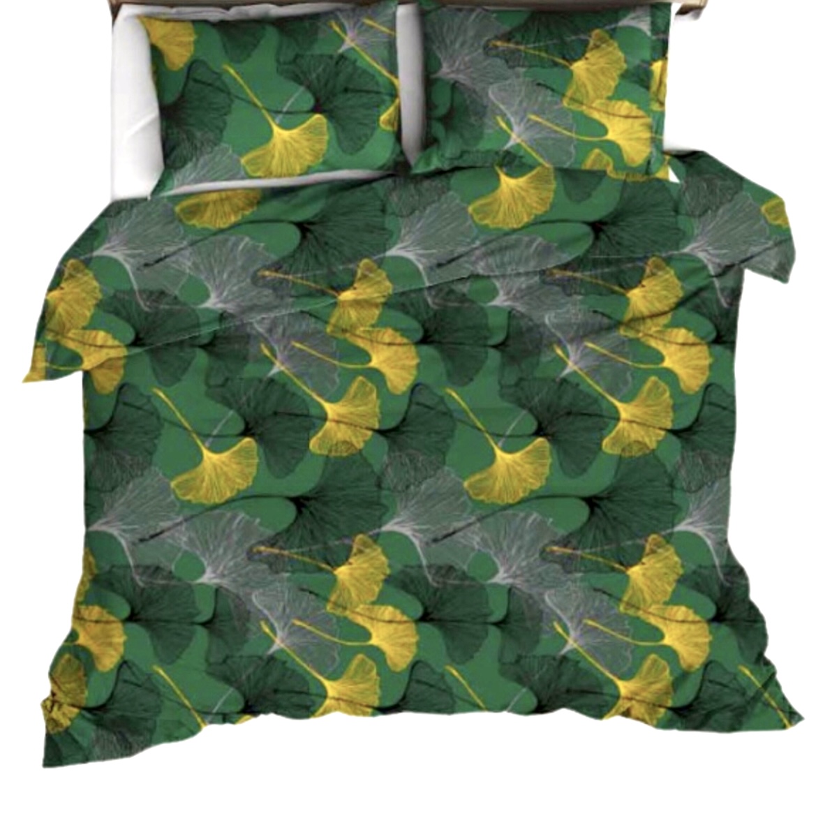 Komplet_poscieli_100%_bawelna_160x200_cm_milorzab_na_ciemnej_zieleni