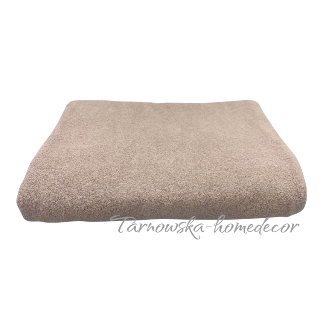 Przescieradlo_frotte_bez_gumki_tradycyjne_grube_latte_160x200cm