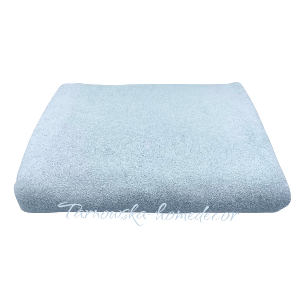 Przescieradlo_frotte_bez_gumki_tradycyjne_grube_popielaty_blekit_160x200cm