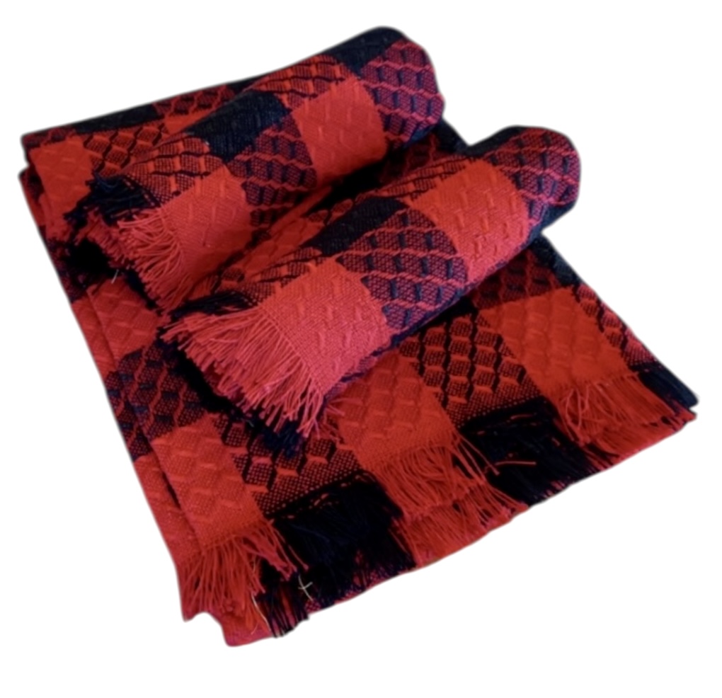 Narzuta_na_kanape_+_2_fotelowki_tkane_wzor_pepitka_krata_czerwono-czarna