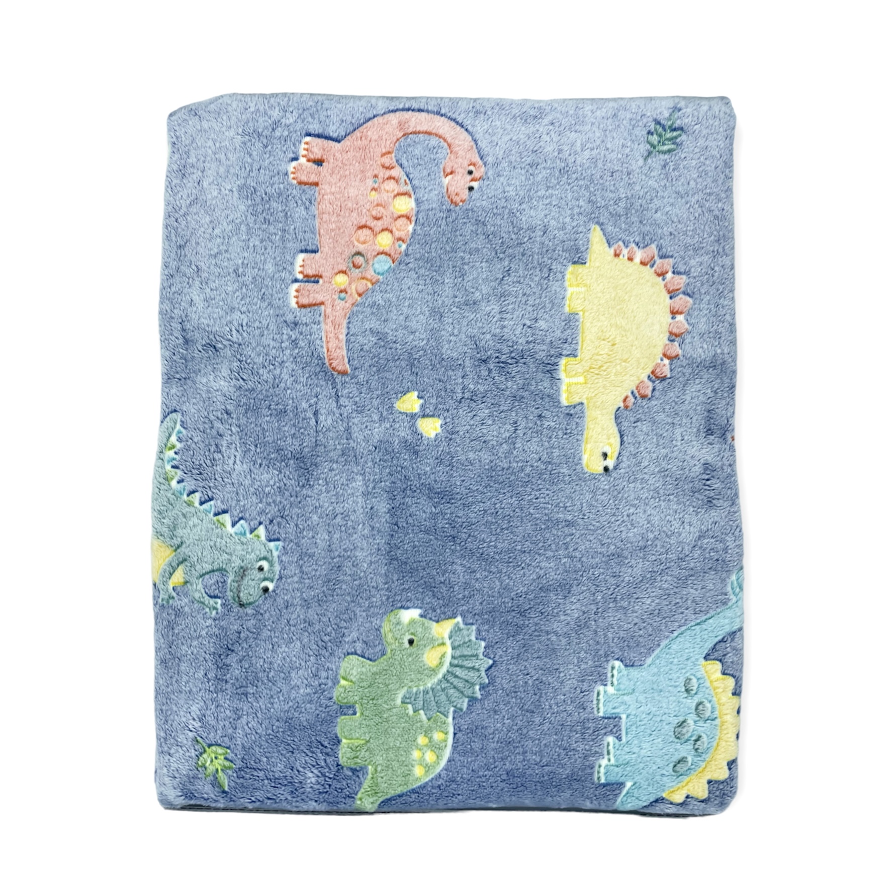 Komplet_Kocyk_Poduszka_Dinozaury_kolorowe_swiecacy_w_ciemnosci_